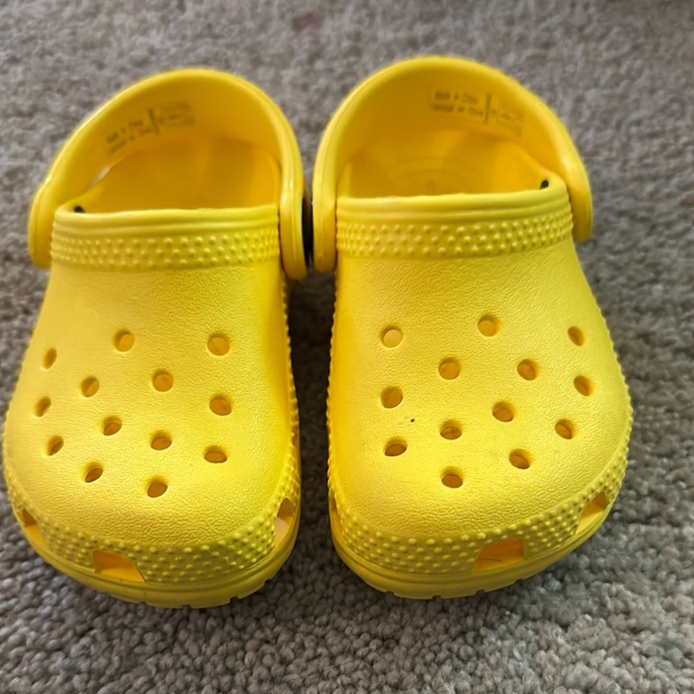Toddler Yellow Crocs